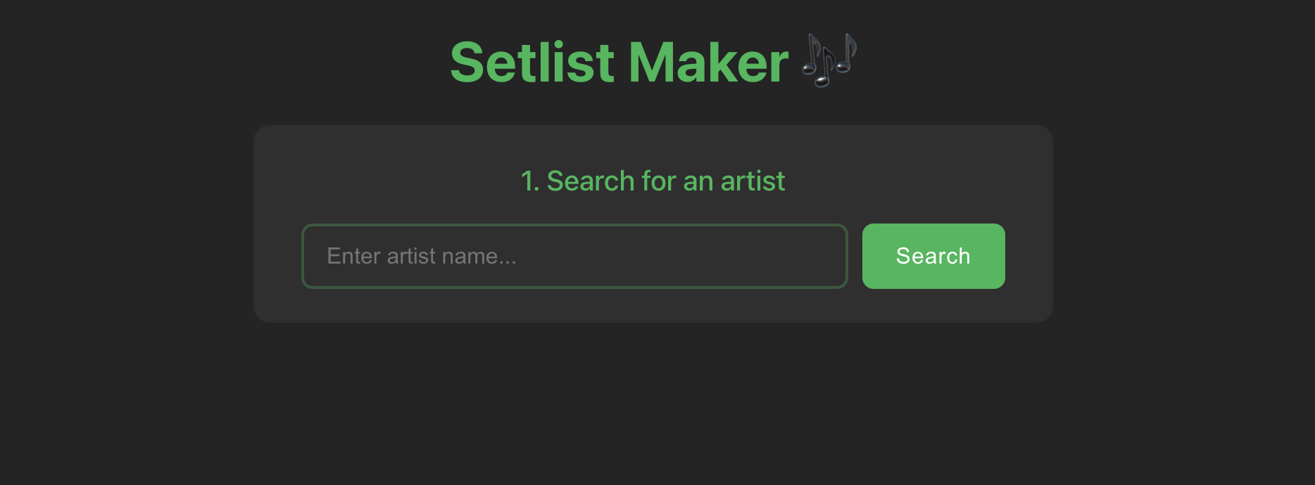 setlist maker